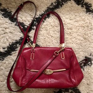 COACH Madison Madeline E/W Small Leather Satchel